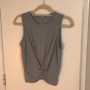 Lulu lemon light grey tank top